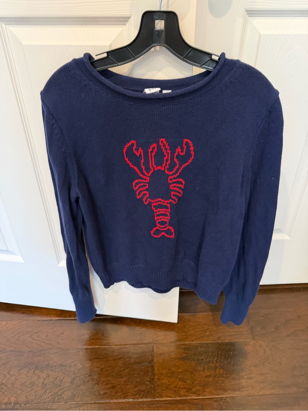GAP Factory Navy Crewneck Sweater with Red Lobster
